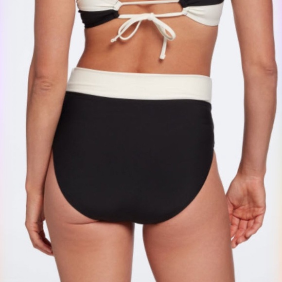 “CALIA” High Waisted Twist Front Bikini Bottom - Picture 3 of 14